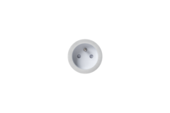 Rond 2.0 - multifit prise nl-d nickel/blanc 
